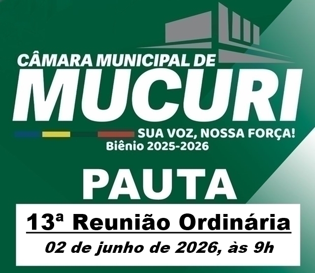 13ª Reunião Ordinária desta terça-feira (02/06) avalia parecer do Tribunal de Contas dos Municípios da Bahia